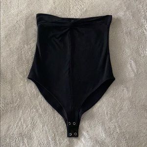 Black Bandeau Bodysuit from Forever 21